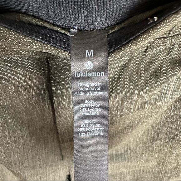 Lululemon Active Expert Short Tight 6", Size M, Heathered Dark Olive - Picture 9 of 10